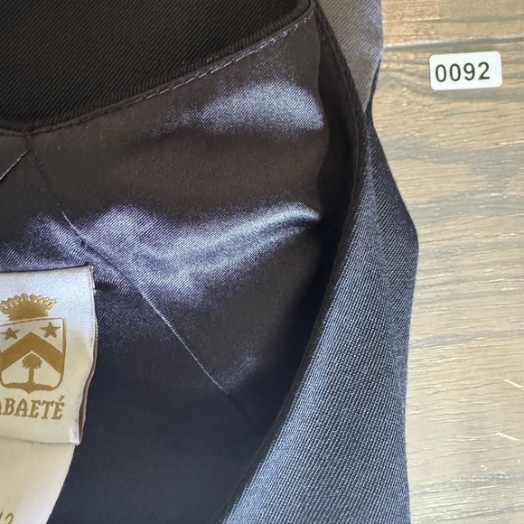 Women’s Abate Black and Gray Diamond Dress Size 12 Side Zip Knee Length - Picture 10 of 10